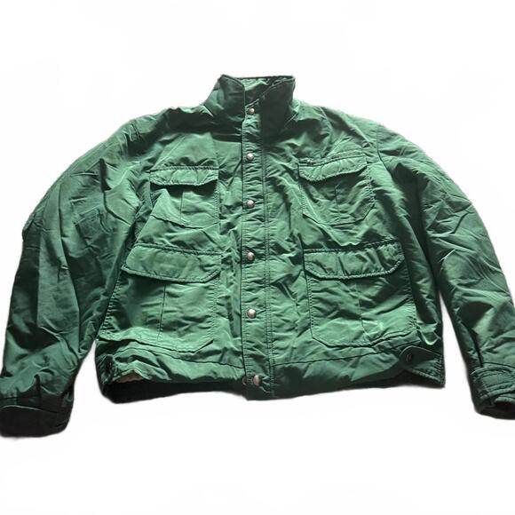 Bass Pro Shops Other - Bass Pro Shops Outdoors Vintage Green Puffer Jacket Quilted Lining Sz L